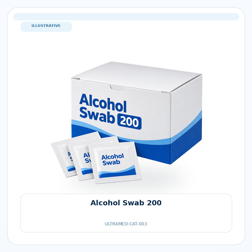 صورة تعبيرية غير مرتبطة بمصنع محدد — Alcohol Swab 200
