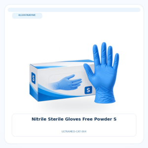 صورة تعبيرية غير مرتبطة بمصنع محدد — Nitrile Sterile Gloves Free Powder S
