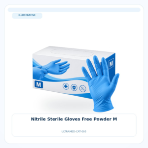 صورة تعبيرية غير مرتبطة بمصنع محدد — Nitrile Sterile Gloves Free Powder M