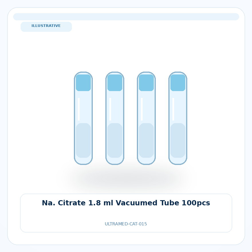 صورة تعبيرية غير مرتبطة بمصنع محدد — Na. Citrate 1.8 ml Vacuumed Tube 100pcs