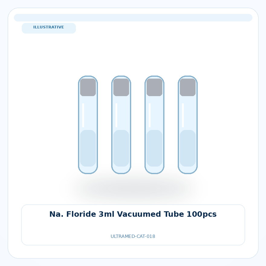صورة تعبيرية غير مرتبطة بمصنع محدد — Na. Floride 3ml Vacuumed Tube 100pcs