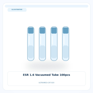 صورة تعبيرية غير مرتبطة بمصنع محدد — ESR 1.6 Vacuumed Tube 100pcs