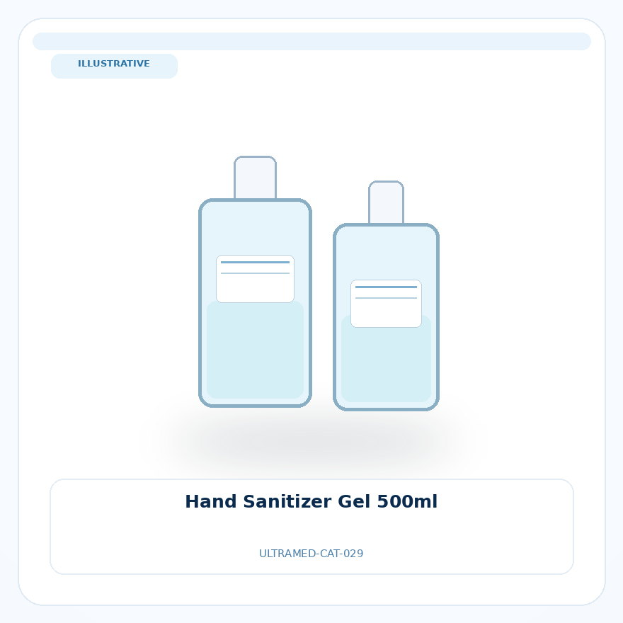 صورة تعبيرية غير مرتبطة بمصنع محدد — Hand Sanitizer Gel 500ml