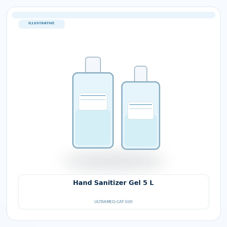 صورة تعبيرية غير مرتبطة بمصنع محدد — Hand Sanitizer Gel 5 L