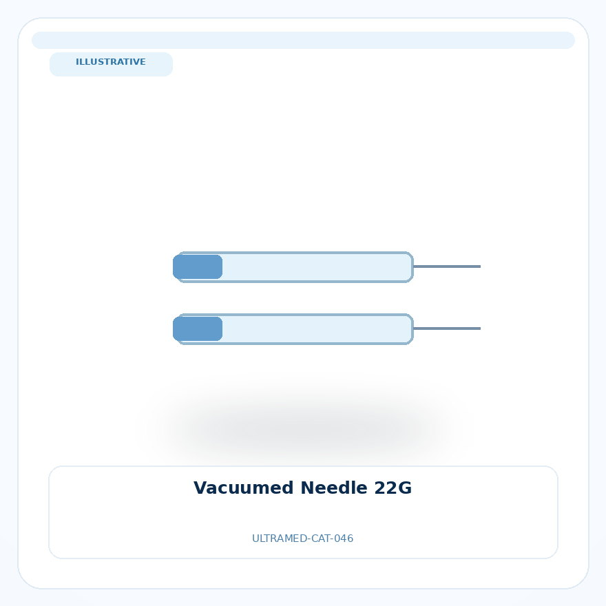 صورة تعبيرية غير مرتبطة بمصنع محدد — Vacuumed Needle 22G