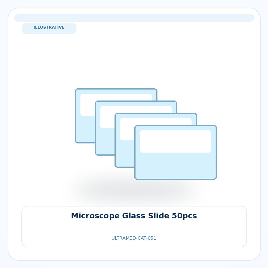 صورة تعبيرية غير مرتبطة بمصنع محدد — Microscope Glass Slide 50pcs