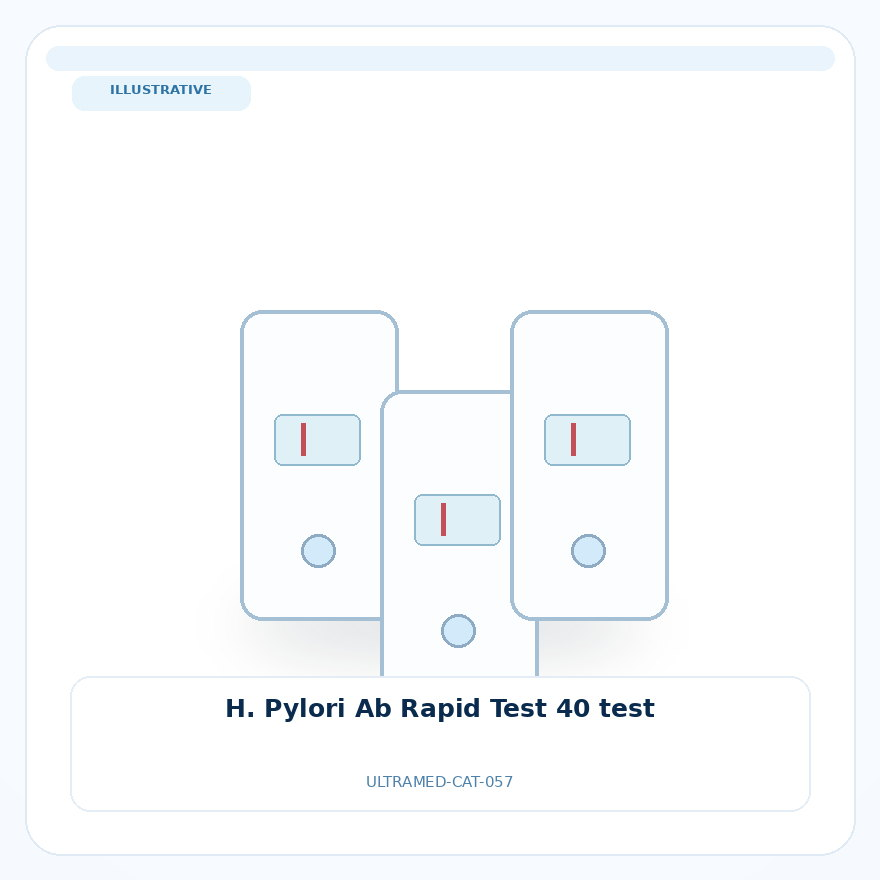 صورة تعبيرية غير مرتبطة بمصنع محدد — H. Pylori Ab Rapid Test 40 test