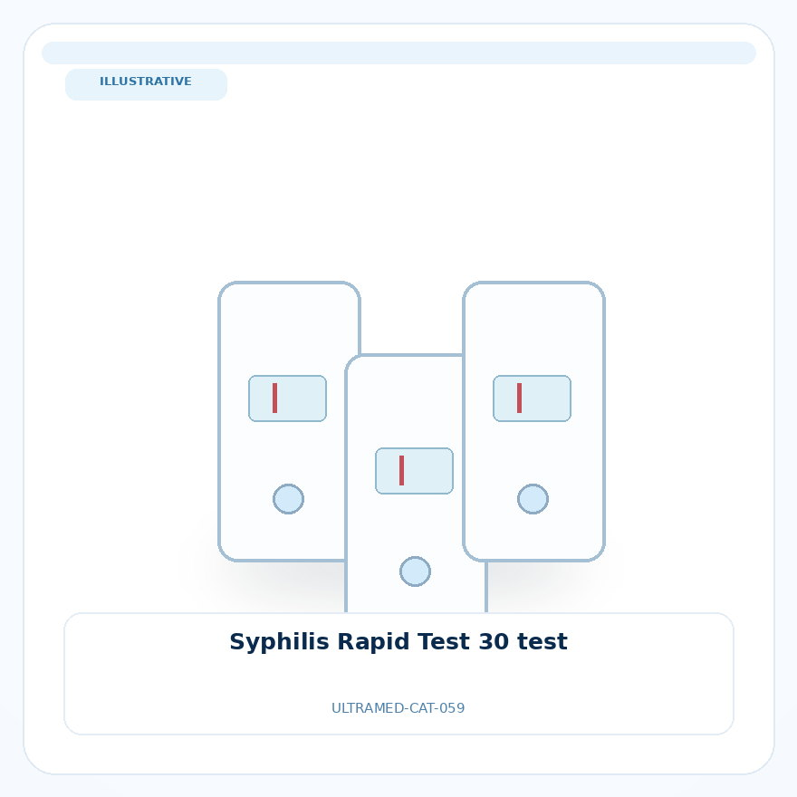 صورة تعبيرية غير مرتبطة بمصنع محدد — Syphilis Rapid Test 30 test