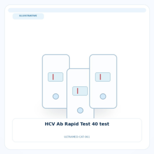 صورة تعبيرية غير مرتبطة بمصنع محدد — HCV Ab Rapid Test 40 test
