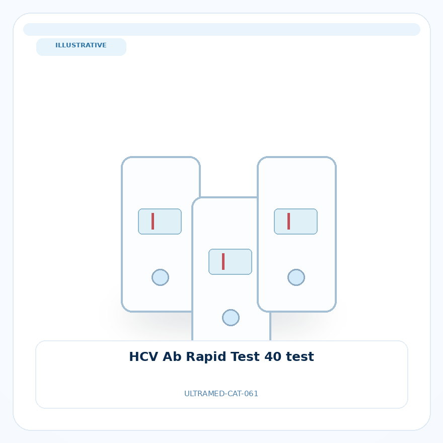 صورة تعبيرية غير مرتبطة بمصنع محدد — HCV Ab Rapid Test 40 test