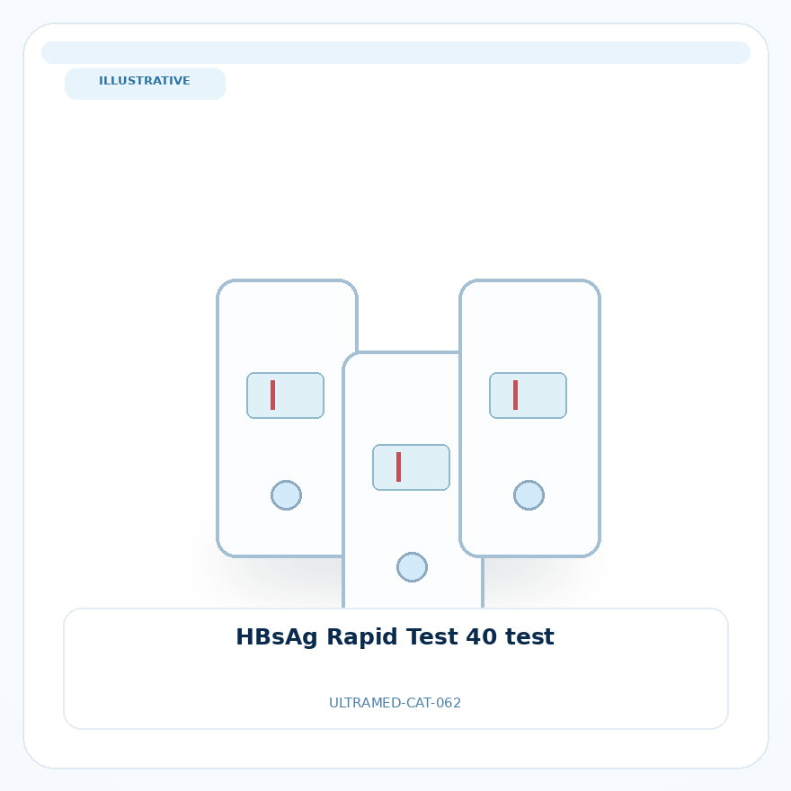 صورة تعبيرية غير مرتبطة بمصنع محدد — HBsAg Rapid Test 40 test