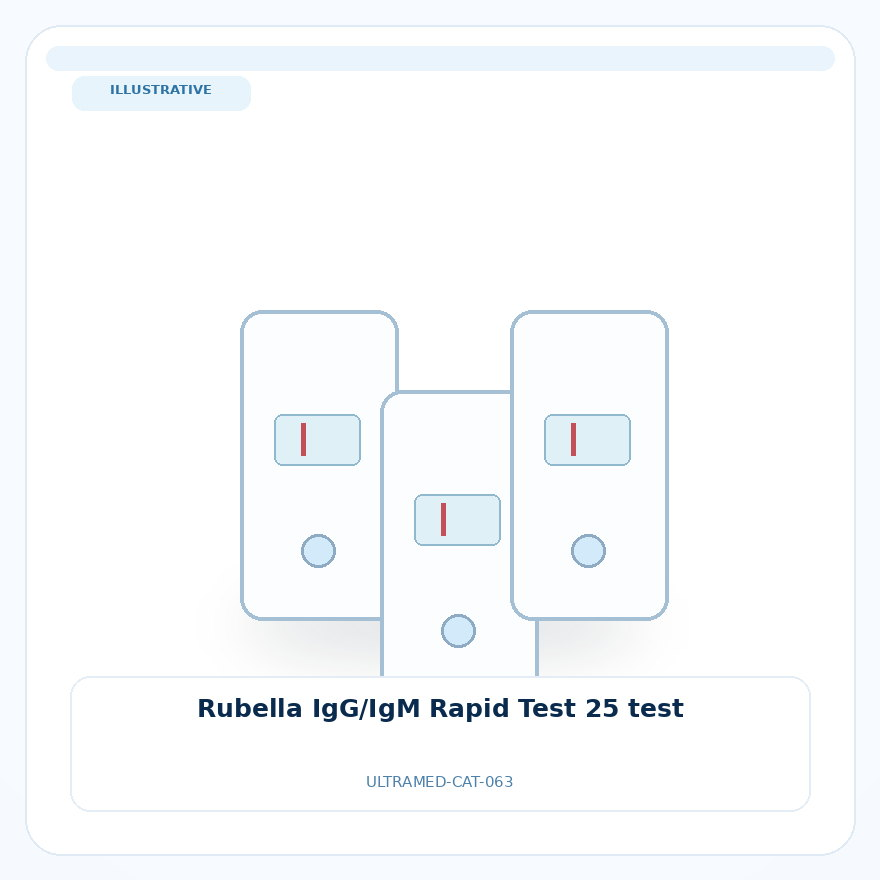 صورة تعبيرية غير مرتبطة بمصنع محدد — Rubella IgG/IgM Rapid Test 25 test