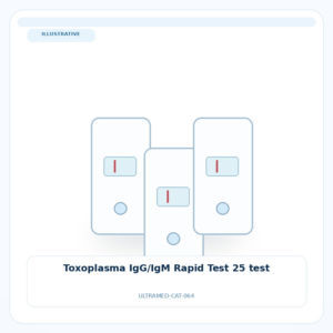 صورة تعبيرية غير مرتبطة بمصنع محدد — Toxoplasma IgG/IgM Rapid Test 25 test