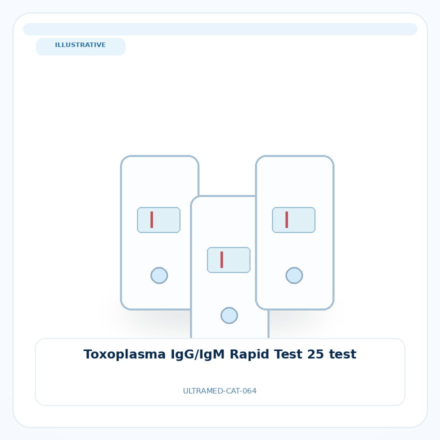 صورة تعبيرية غير مرتبطة بمصنع محدد — Toxoplasma IgG/IgM Rapid Test 25 test