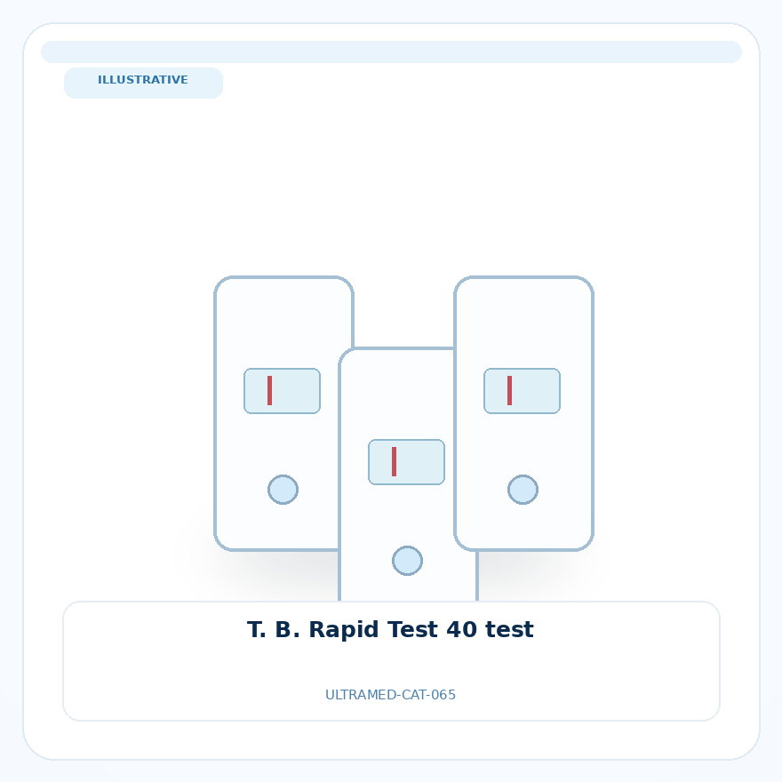 صورة تعبيرية غير مرتبطة بمصنع محدد — T. B. Rapid Test 40 test
