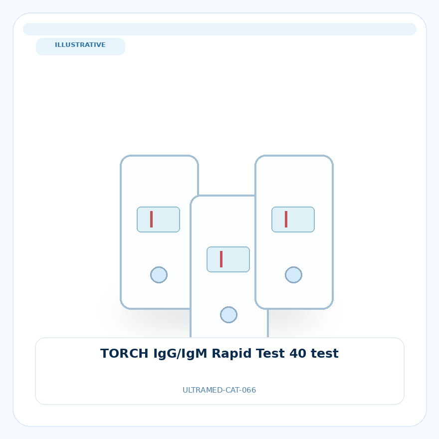 صورة تعبيرية غير مرتبطة بمصنع محدد — TORCH IgG/IgM Rapid Test 40 test