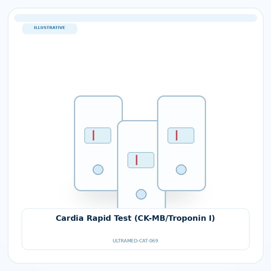 صورة تعبيرية غير مرتبطة بمصنع محدد — Cardia Rapid Test (CK-MB/Troponin I)