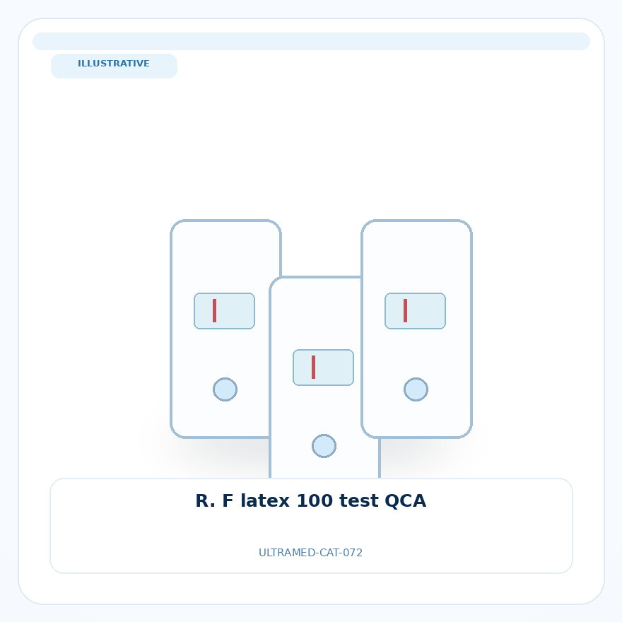 صورة تعبيرية غير مرتبطة بمصنع محدد — R. F latex 100 test QCA