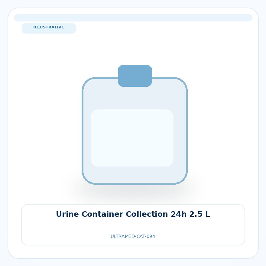 صورة تعبيرية غير مرتبطة بمصنع محدد — Urine Container Collection 24h 2.5 L