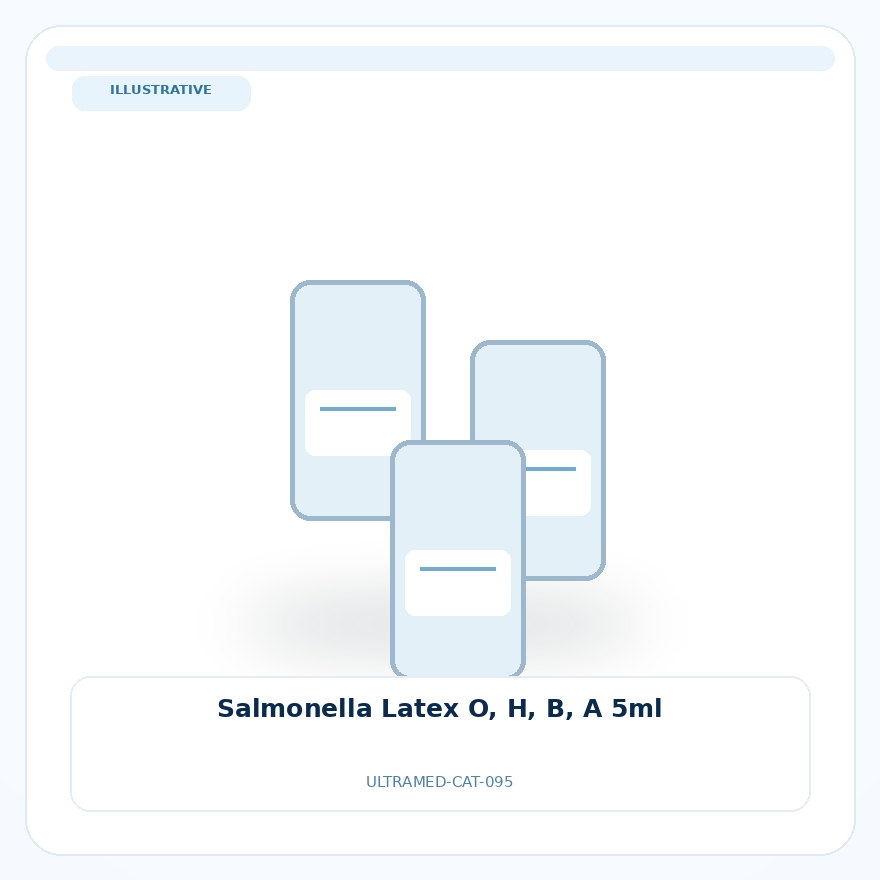 صورة تعبيرية غير مرتبطة بمصنع محدد — Salmonella Latex O, H, B, A 5ml