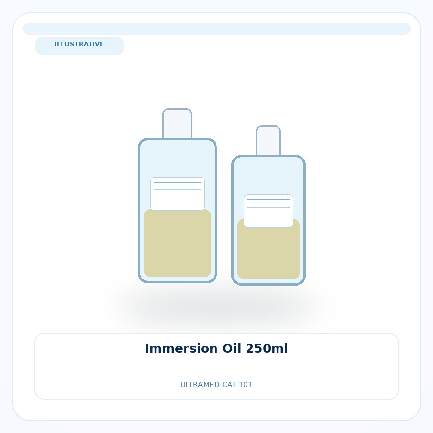 صورة تعبيرية غير مرتبطة بمصنع محدد — Immersion Oil 250ml